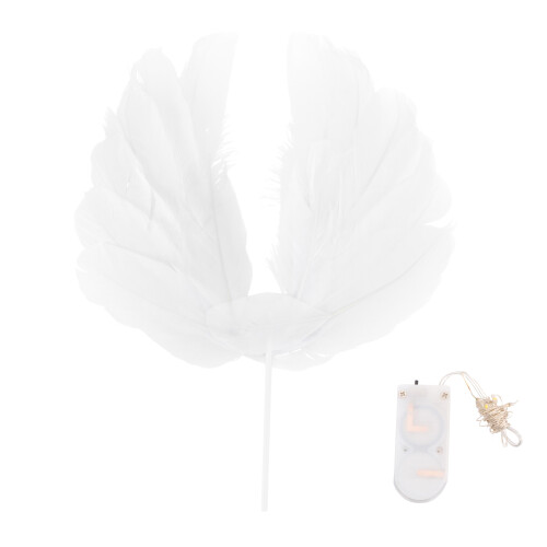 Angel Wing Cake Topper with LED Light for Party