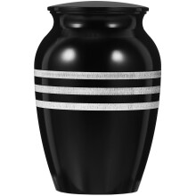Cat Urn Alloy Black Keepsake Design Urn 1set
