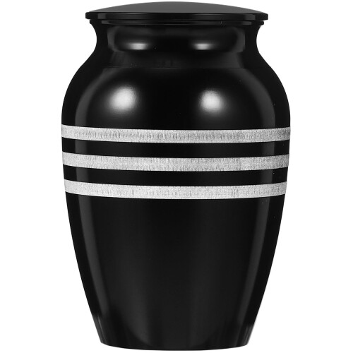 Cat Urn Alloy Black Keepsake Design Urn 1set