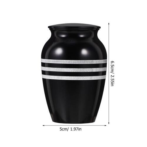 Cat Urn Alloy Black Keepsake Design Urn 1set 1