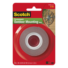 Scotch-Montagebefestigung und Oberflchenschutz, dauerhafter Auenbereich, hlt 2,3 kg, 3M Scotch 4011 Auenmontageband, 1 Zoll x 60 Zoll, 1 Zoll