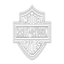 Harley-Davidson logotyp Cutz bakfnsterdekal