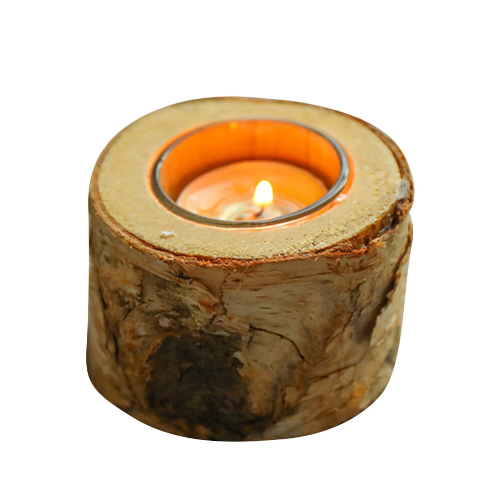 Birch Wood Trunk Tea Light Holder Candlestick-image-OPC-PKBVZWB-NEW