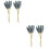 2pcs Dark Blue Artificial Wheat Flower Bouquets Decor 6