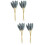 2pcs Dark Blue Artificial Wheat Flower Bouquets Decor 7