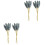 2pcs Dark Blue Artificial Wheat Flower Bouquets Decor 3