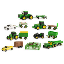 John Deere Ensemble de jouets de tracteur et de camion 20 jouets de ferme Comprend des tracteurs, des cltures et des jouets pour chevaux P