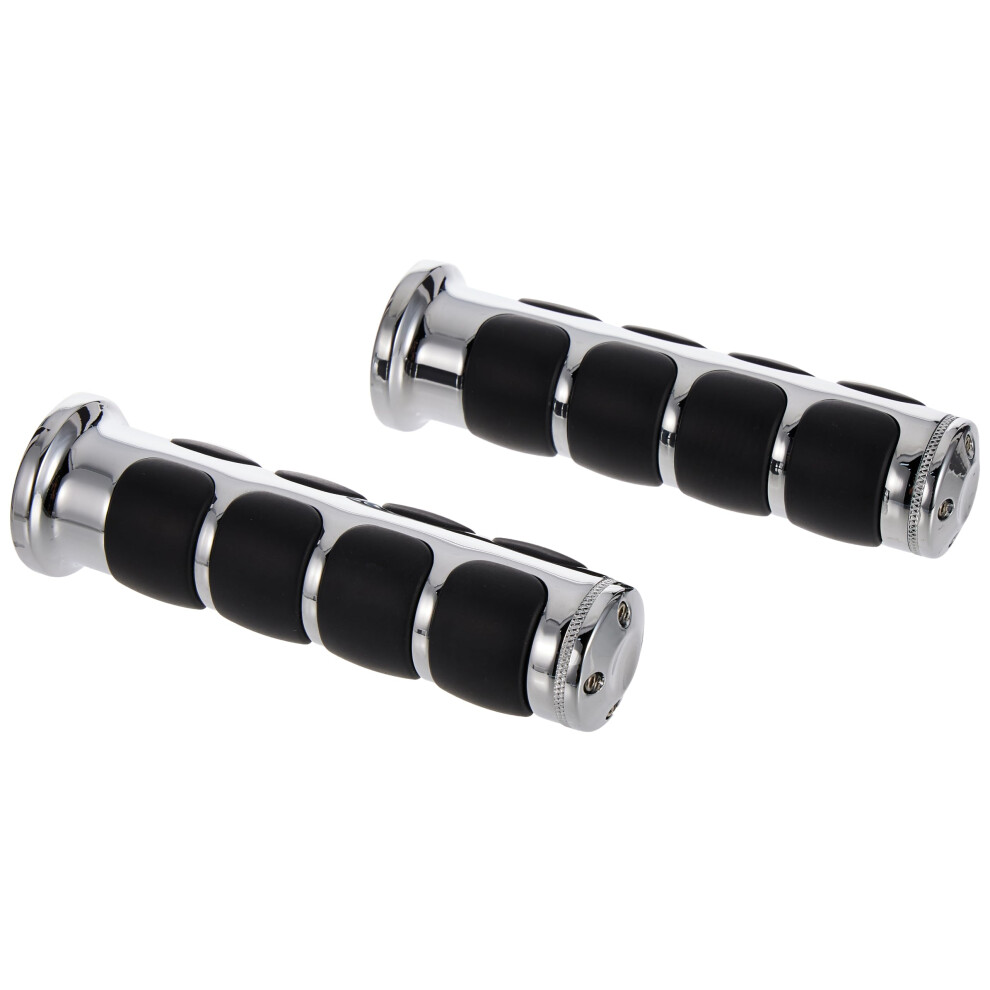 Kuryakyn 6180 Premium ISO Handlebar Grips for Throttle and Clutch 19752017 Honda Gold Wing Motorcycles Chrome 1 Pair