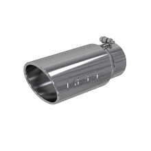 MBRP T5051 5"""" O.D. 4"""" Inlet 12"""" Length T304 Stainless Steel Angled Rolled End Exhaust Tip