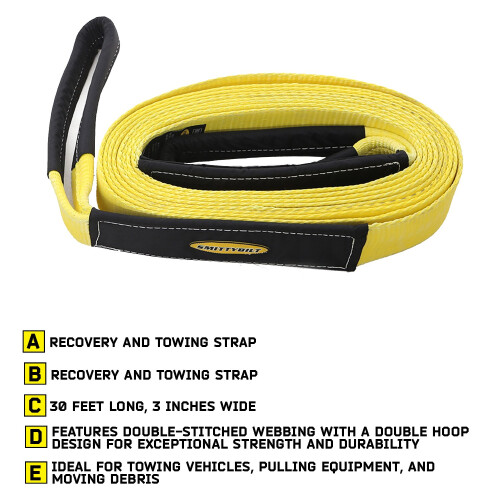 SmittyBilt TOW STRAP 3IN X 30FT - SBCC330 2