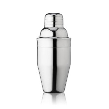 True Contour Cocktail Shaker 18 oz en acier inoxydable Cobbler Shaker avec bouchon et passoire - Shakers boissons pour cocktails et liqueurs