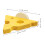 Parrot Perch Toy Yellow Solid Wood Parakeet Perch 1set 2