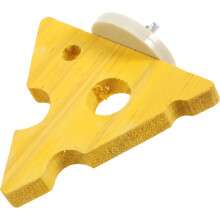 Parrot Perch Toy Yellow Solid Wood Parakeet Perch 1set