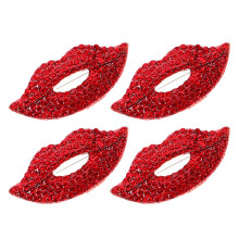 4pcs Zinc Alloy Rhinestone Brooch For Women Business Meetings