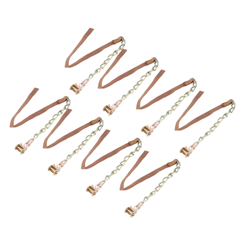 8Pcs Steel Alloy Snow Tire Chains Universal Fit For Car Suv Pickup 165-265Mm 8441346567642