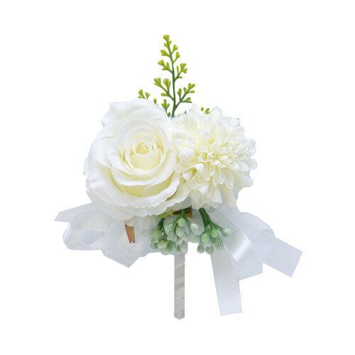 2 Count Artificial Flower Corsage Bride Bridesmaid