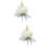 2 Count Artificial Flower Corsage Bride Bridesmaid 7