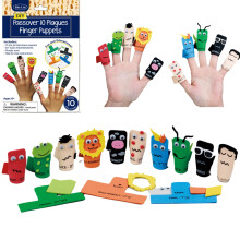 Pesach-vingerpoppetjes 10 plagen door Rite Lite | Pesach Seder Geschenken Leuk Joods Feestfeest Decor Verhalen vertellen Speels Leren Goodie Bag
