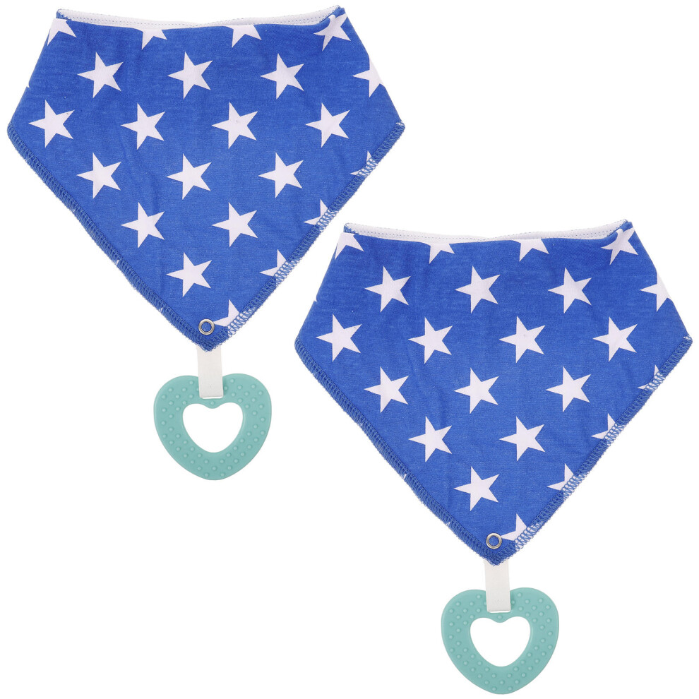 2Pcs Cotton Bandana Drool Bibs For Newborn Unisex Aboofan