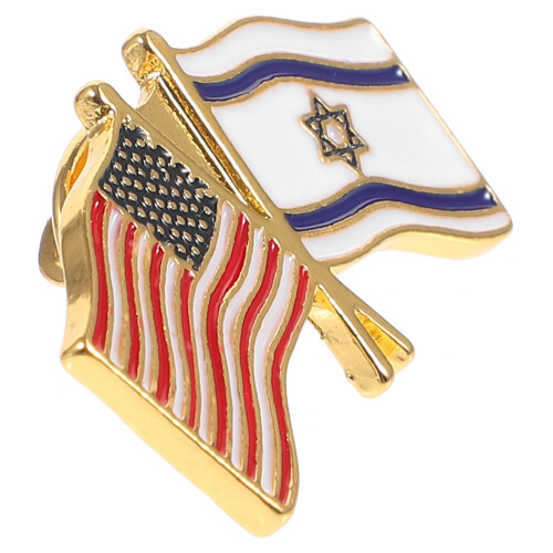 US Flag Alloy Lapel Pin Clothes Hat Decor 2