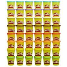 Play-Doh Pack en vrac de 48 canettes 6 ensembles de 8 couleurs de pte modeler 3oz Cadeaux et prix de rentre scolaire pour les tudiants et jo