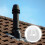 2 Pcs Round PVC Chimney Cap with Drain Filter for Roof Vent 9