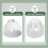 2 Pcs Round PVC Chimney Cap with Drain Filter for Roof Vent 8