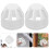 2 Pcs Round PVC Chimney Cap with Drain Filter for Roof Vent 10