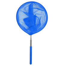 Swimming Pool Net Skimmer, Telescopic Stainless Steel Pool Cleaning Net with Rod, Small Fishing Net for Easy Debris Removal