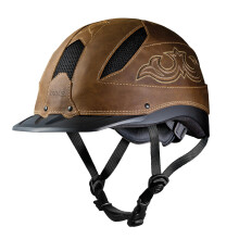 Troxel Cheyenne casque d'quitation robuste profil bas conception auto-ajustable quipement d'quitation de scurit moyen 7714 marron