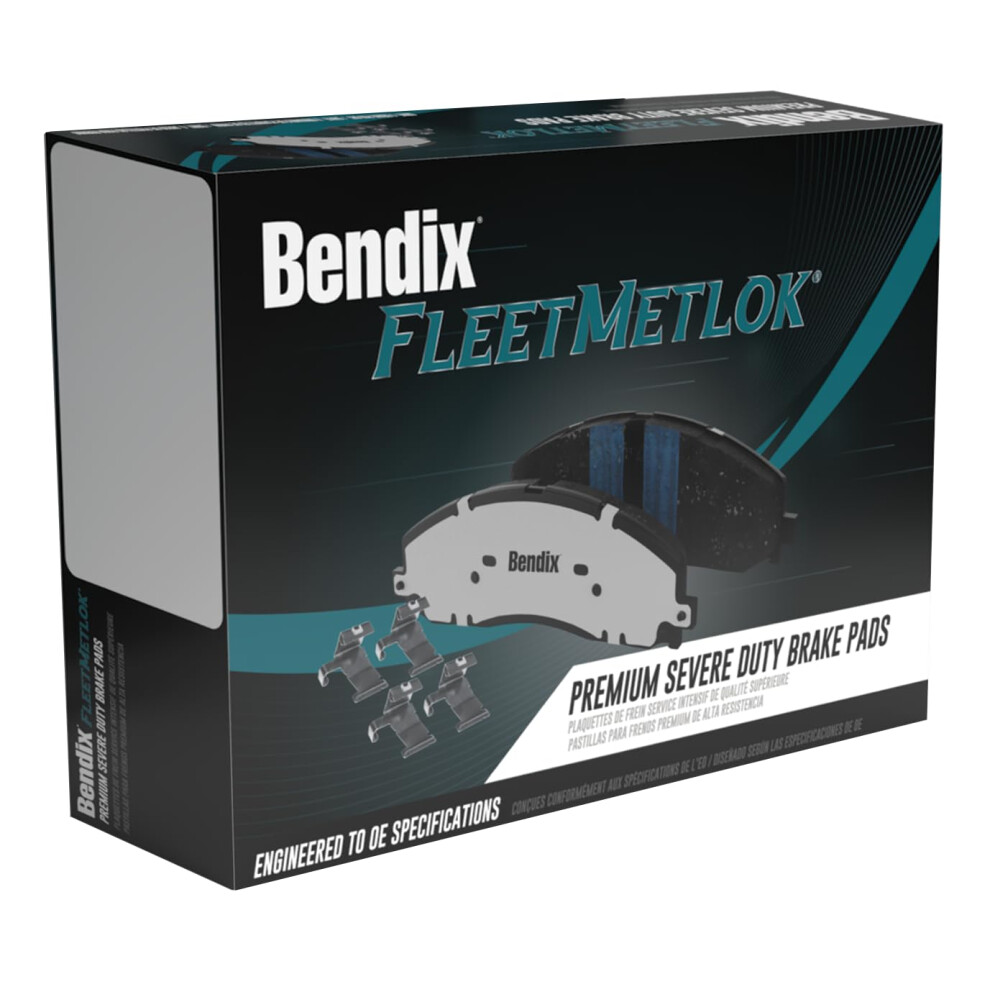 Bendix Fleet Metlok Mkd1363fm Semi-Metallic Front Brake Pads For Escalade Esv Ext Xts Avalanche Cheyenne Express 1500 Silverado Classic Ld Suburban T 887243237420