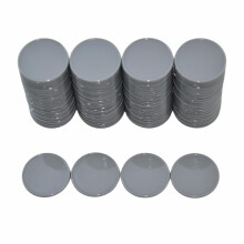 Smartdealspro Set med 100 1-tums ogenomskinliga plastinlrningsrknare Mini Poker Chips Spelpolletter med frvaringslda (mrkgr)