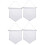 2 Count Decorative Hanging Flag Pin Display Canvas Pennant Banner 5