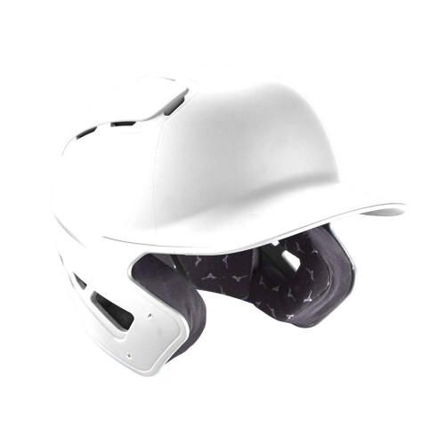 Mizuno Mizuno B6 Fitted Honkbal Helm, Wit, Groot