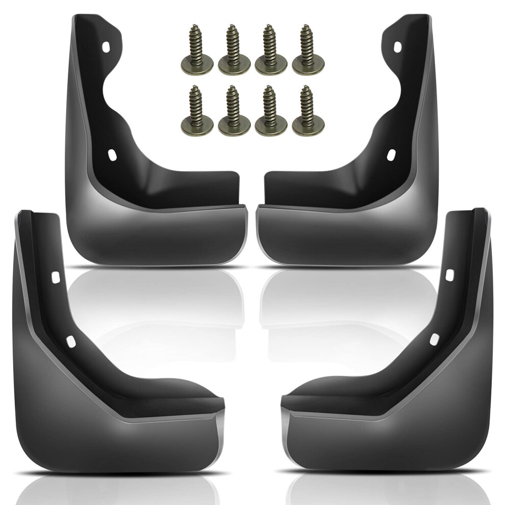 Yhtauto Set Of 4 Mud Flaps Splash Guards Accessories Replacement For Volkswagen Jetta 2015 2016 2017 Sedan Front And Rear Lh Rh Black 734678419948