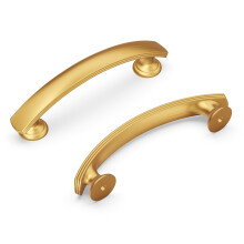 Hardware in Hickory, confezione da 1 maniglia per armadietto da cucina con nucleo solido, maniglie per armadietti di lusso, ferramenta per porte
