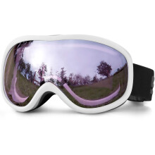 SPOSUNE Lunettes de Ski sur Lunettes avec Double lentille Antibue AntiUV Lunettes de Neige pour Hommes Femmes Jeunes Ski Motoneige