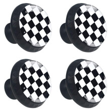 4 ks 35mm knoflky skrnky Cernobl kostkovan kulat nbytek Rukojeti zsuvek Tahace prdelnku se rouby pro domc kuchyni koupelna (1-3/8 palce)