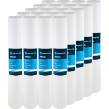 SpiroPure SP-P1-20 20x2,5 1 mikronin kehrtty sulapuhallettu polypropeenisedimenttiveden suodatinpatruuna SDC-25-2001 P1-20 155304-43 (20 kappaletta)