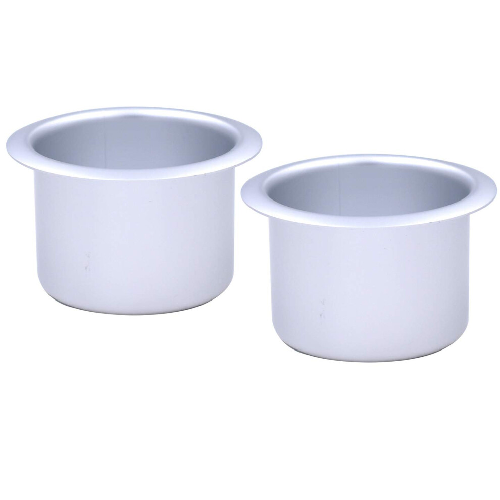 2Pcs Metal Sofa Recliner-Handles Cup Holder Insert Replacement Drink Can Holder For Sofa Boat Rv Couch Car Truck Poker Table Silver 663250088718