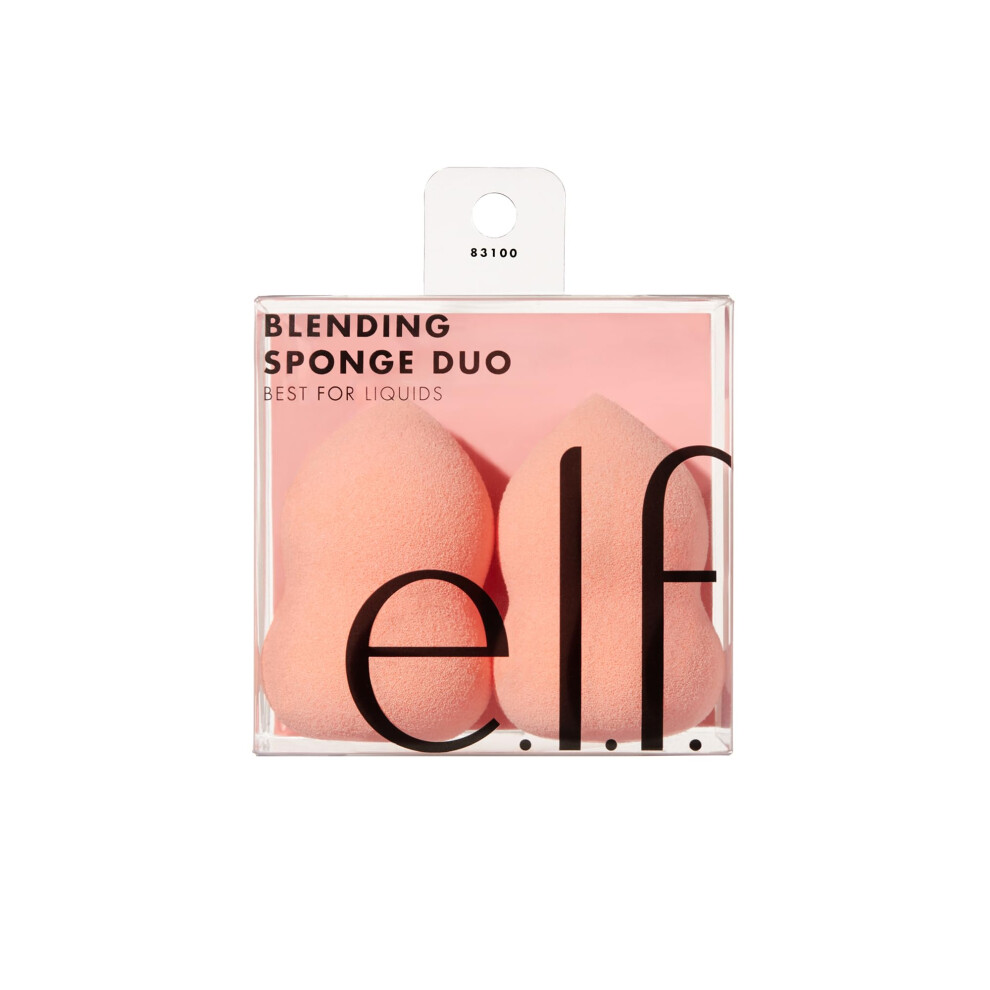 E.l.f. Blending Sponge Duo Multi-Sided Makeup Sponges For Easy Blending Of Concealer Foundation Contour & More Vegan & Cruelty-Free