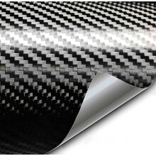 VViViD+ Premium-Vinylfolie (1/2 Fu x 5 Fu Premium Black Carbon)