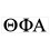 Samolepka Pro-Graphx Theta Phi Alpha Greek Sorority Sticker 2,5 palce vysok cern 1