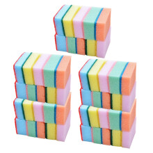 50Pcs Colorful Washing Brush Strong Absorption Kitchen Cleaning Sponge