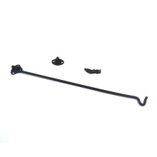 Geesatis Loquet pivotant robuste en acier inoxydable de 40,6 cm, crochet de porte antirouille pais et solide pour fentres, portes et armoires,