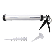 1pc Aluminum Tube Silicone Caulking Gun 600ml