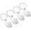 16 Pcs Hanging Keychain Baby Footprint Bag Accessory 2