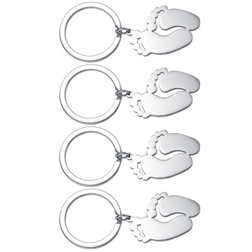 16 Pcs Hanging Keychain Baby Footprint Bag Accessory 2