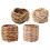 4pcs Natural Woven Napkin Rings Holders 4