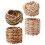 4pcs Natural Woven Napkin Rings Holders 6